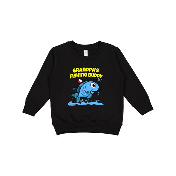 Inktastic Grandpa's Fishing Buddy (blue) Toddler Sweatshirt