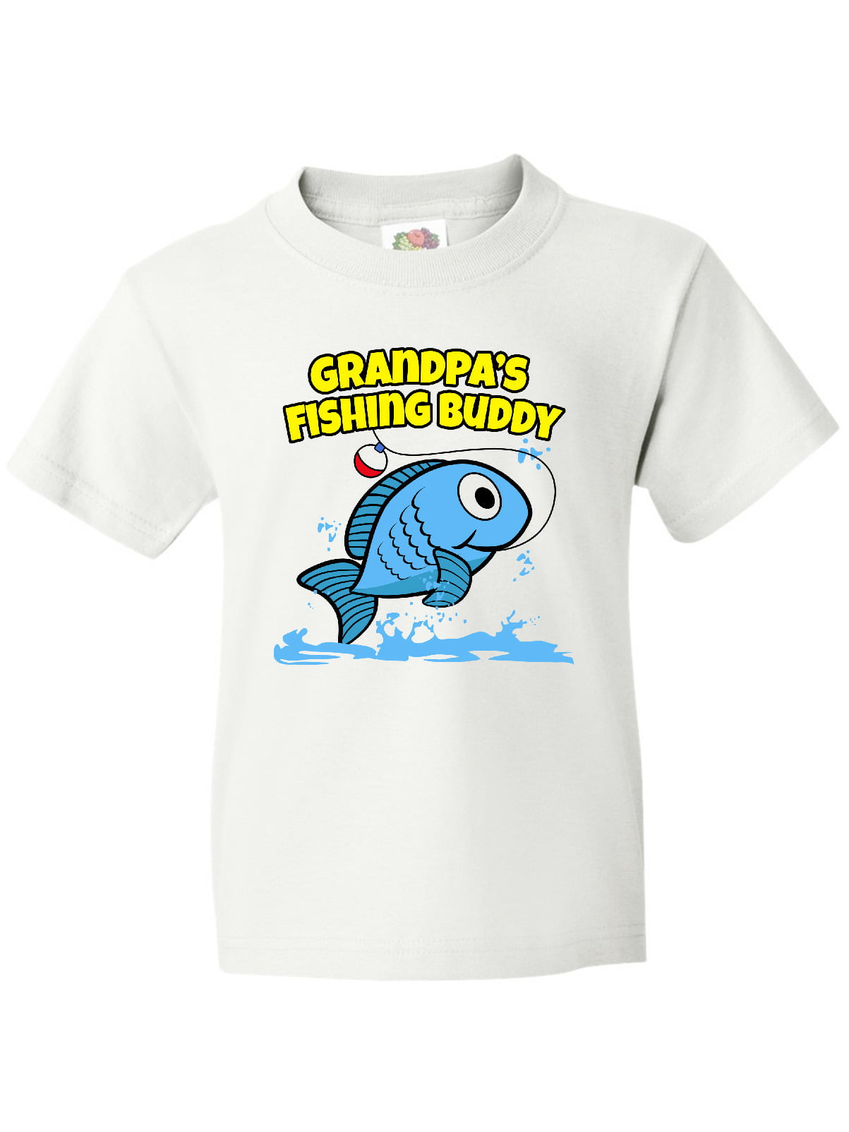 Inktastic Grandpa's Fishing Buddy (blue) Youth T-Shirt 