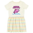thumbnail image 1 of Inktastic Grandpa's Fishing Buddy (pink) Girls Toddler Dress, 1 of 5