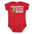 thumbnail image 1 of Inktastic Grandpa's Fishing Buddy with White Text Boys Baby Bodysuit, 1 of 5