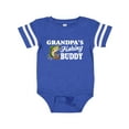 thumbnail image 1 of Inktastic Grandpa's Fishing Buddy with White Text Boys Baby Bodysuit, 1 of 5