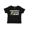 thumbnail image 1 of Inktastic Grandpa's Fishing Buddy with White Text Boys Toddler T-Shirt, 1 of 5