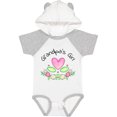 thumbnail image 1 of Inktastic Grandpa's Girl Heart Flowers Girls Baby Bodysuit, 1 of 5