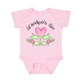 thumbnail image 1 of Inktastic Grandpa's Girl Heart Flowers Girls Baby Bodysuit, 1 of 5