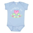 thumbnail image 1 of Inktastic Grandpa's Girl Heart Flowers Girls Baby Bodysuit, 1 of 5