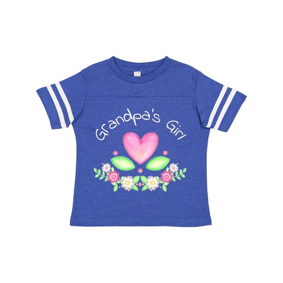 Inktastic Grandpa's Girl- Heart Flowers Girls Toddler T-Shirt