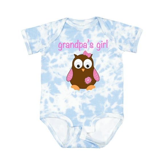 Inktastic Grandpa's Girl - Owl Girls Baby Bodysuit