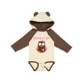 thumbnail image 1 of Inktastic Grandpa's Girl - Owl Girls Long Sleeve Baby Bodysuit, 1 of 5