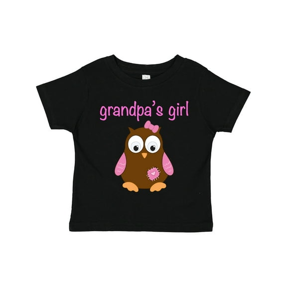 Inktastic Grandpa's Girl Owl Girls Toddler T-Shirt