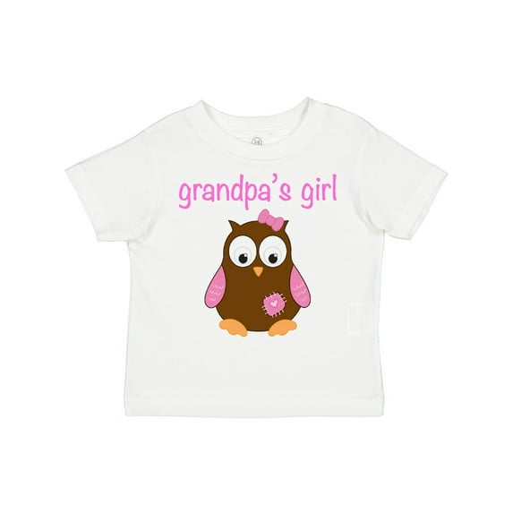 Inktastic Grandpa's Girl Owl Girls Toddler T-Shirt