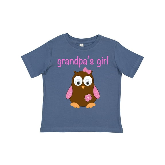 Inktastic Grandpa's Girl Owl Girls Toddler T-Shirt