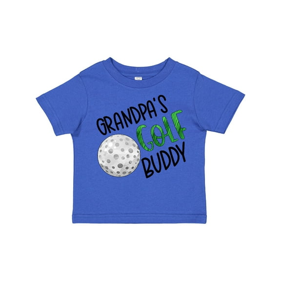 Inktastic Grandpa's Golf Buddy with Golf Ball Boys or Girls Toddler T-Shirt
