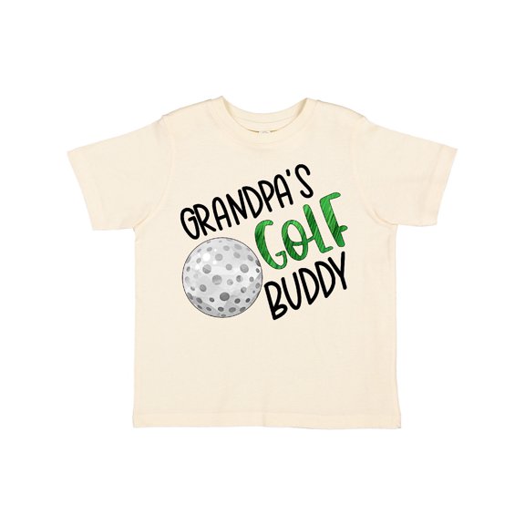 Inktastic Grandpa's Golf Buddy with Golf Ball Boys or Girls Toddler T-Shirt