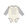 thumbnail image 1 of Inktastic Grandpa's Lil' Peanut Polka Dot Elephant Boys or Girls Long Sleeve Baby Bodysuit, 1 of 5