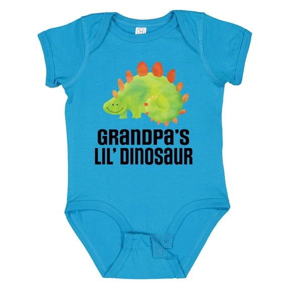 Inktastic Grandpa's Little Dinosaur Grandson Boys Baby Bodysuit