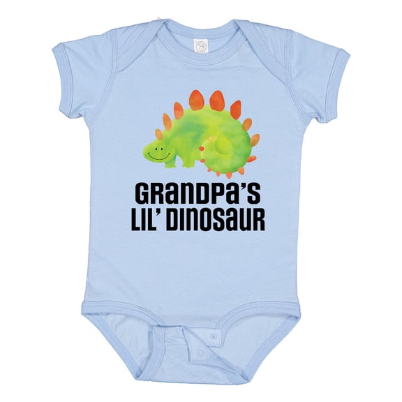 Inktastic Grandpa's Little Dinosaur Grandson Boys Baby Bodysuit
