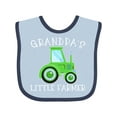 thumbnail image 1 of Inktastic Grandpa's Little Farmer Green Tractor Boys or Girls Baby Bib, 1 of 4