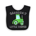 thumbnail image 1 of Inktastic Grandpa's Little Farmer Green Tractor Boys or Girls Baby Bib, 1 of 4