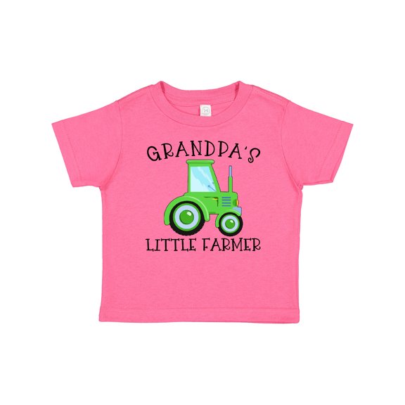 Inktastic Grandpa's Little Farmer Green Tractor Boys or Girls Baby T-Shirt