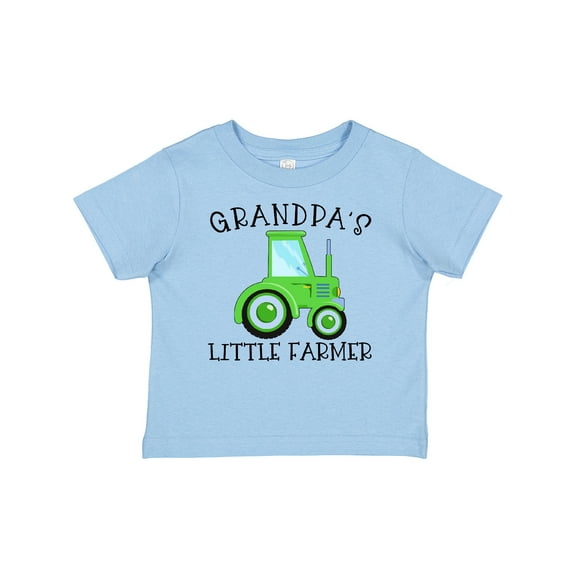 Inktastic Grandpa's Little Farmer Green Tractor Boys or Girls Baby T-Shirt