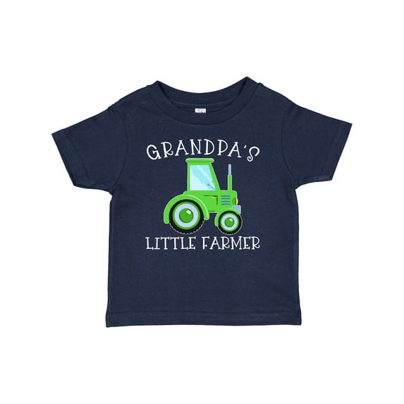 Inktastic Grandpa's Little Farmer Green Tractor Boys or Girls Baby T-Shirt