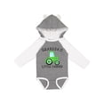 thumbnail image 1 of Inktastic Grandpa's Little Farmer Green Tractor Boys or Girls Long Sleeve Baby Bodysuit, 1 of 5