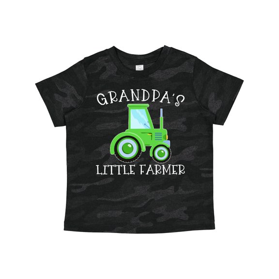 Inktastic Grandpa's Little Farmer- Green Tractor Boys or Girls Toddler T-Shirt