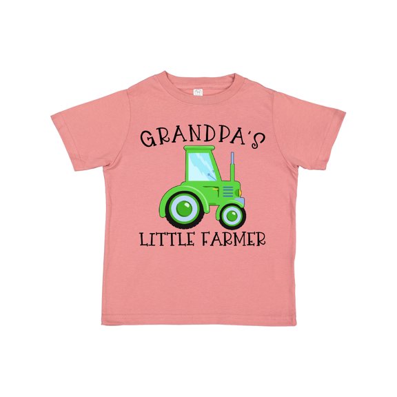 Inktastic Grandpa's Little Farmer- Green Tractor Boys or Girls Toddler T-Shirt