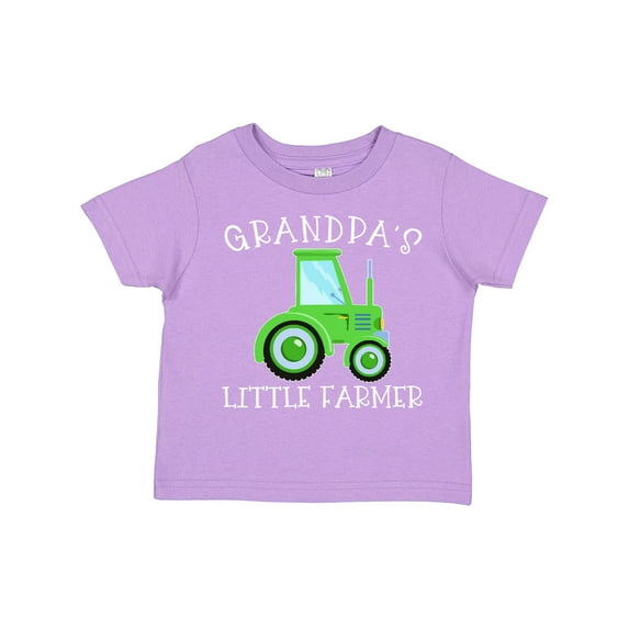 Inktastic Grandpa's Little Farmer- Green Tractor Boys or Girls Toddler T-Shirt