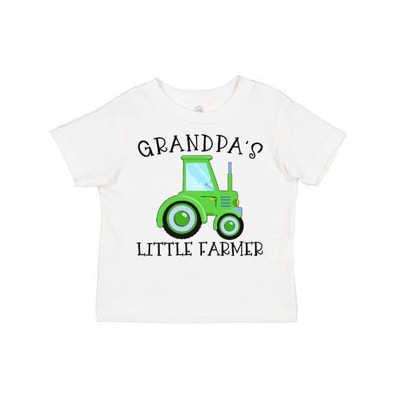 Inktastic Grandpa's Little Farmer- Green Tractor Boys or Girls Toddler T-Shirt