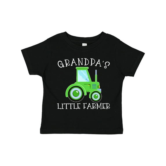 Inktastic Grandpa's Little Farmer- Green Tractor Boys or Girls Toddler T-Shirt