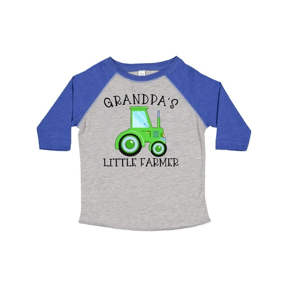 Inktastic Grandpa's Little Farmer- Green Tractor Boys or Girls Toddler T-Shirt