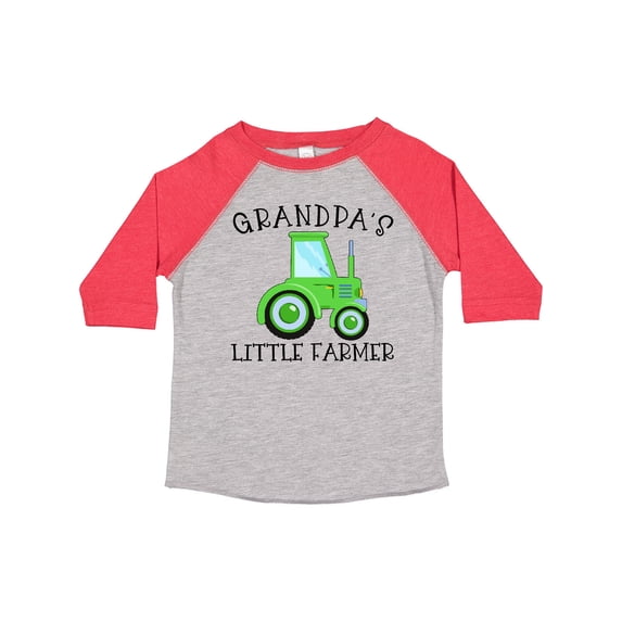 Inktastic Grandpa's Little Farmer- Green Tractor Boys or Girls Toddler T-Shirt