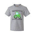 thumbnail image 1 of Inktastic Grandpa's Little Farmer- Green Tractor Youth T-Shirt, 1 of 5