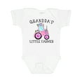 thumbnail image 1 of Inktastic Grandpa's Little Farmer- Pink Tractor and Flowers Boys or Girls Baby Bodysuit, 1 of 5