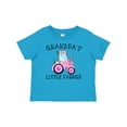 thumbnail image 1 of Inktastic Grandpa's Little Farmer Pink Tractor and Flowers Boys or Girls Baby T-Shirt, 1 of 5