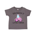 thumbnail image 1 of Inktastic Grandpa's Little Farmer- Pink Tractor and Flowers Boys or Girls Toddler T-Shirt, 1 of 5