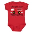 thumbnail image 1 of Inktastic Grandpa's Little Firefighter Boys Baby Bodysuit, 1 of 5