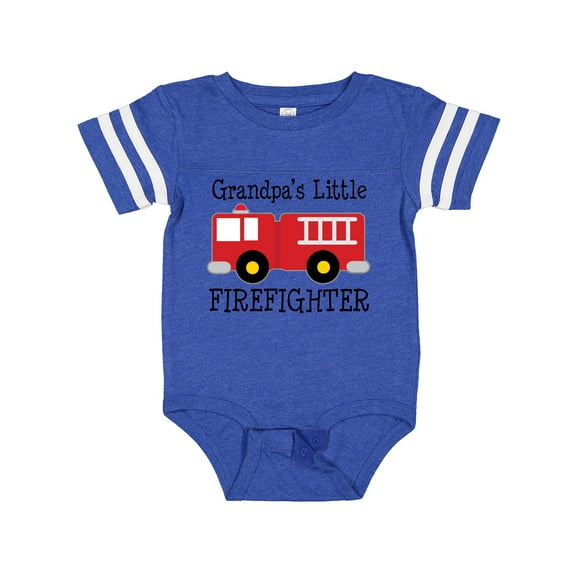 Inktastic Grandpa's Little Firefighter Gift Baby Boy Bodysuit