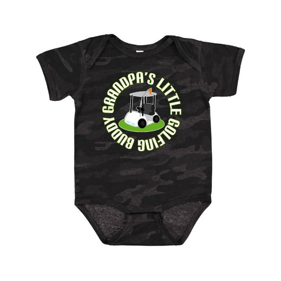Inktastic Grandpa's Little Golf Buddy Boys Baby Bodysuit