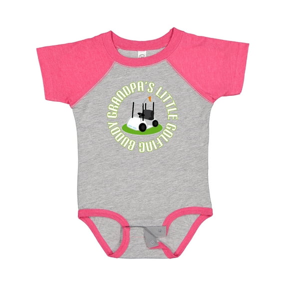 Inktastic Grandpa's Little Golf Buddy Boys Baby Bodysuit