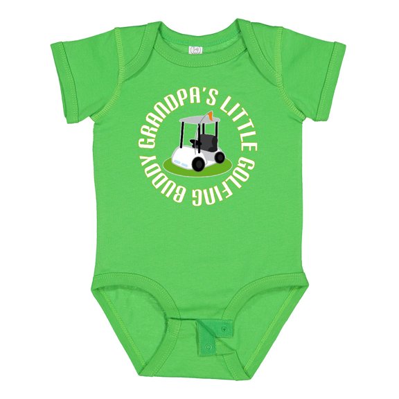 Inktastic Grandpa's Little Golf Buddy Boys Baby Bodysuit