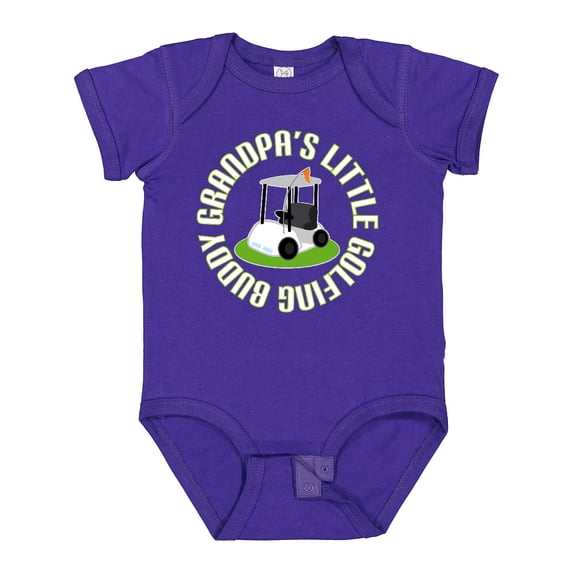 Inktastic Grandpa's Little Golf Buddy Boys Baby Bodysuit