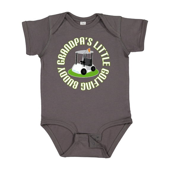 Inktastic Grandpa's Little Golf Buddy Boys Baby Bodysuit