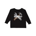 thumbnail image 1 of Inktastic Grandpa's Little Helper Boys Long Sleeve Toddler T-Shirt, 1 of 5