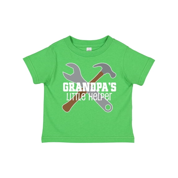 Inktastic Grandpa's Little Helper Boys Toddler T-Shirt