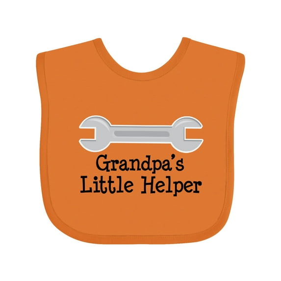 Inktastic Grandpa's Little Helper Boys or Girls Baby Bib