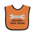 thumbnail image 1 of Inktastic Grandpa's Little Helper Boys or Girls Baby Bib, 1 of 4