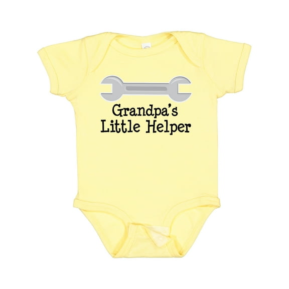Inktastic Grandpa's Little Helper Boys or Girls Baby Bodysuit