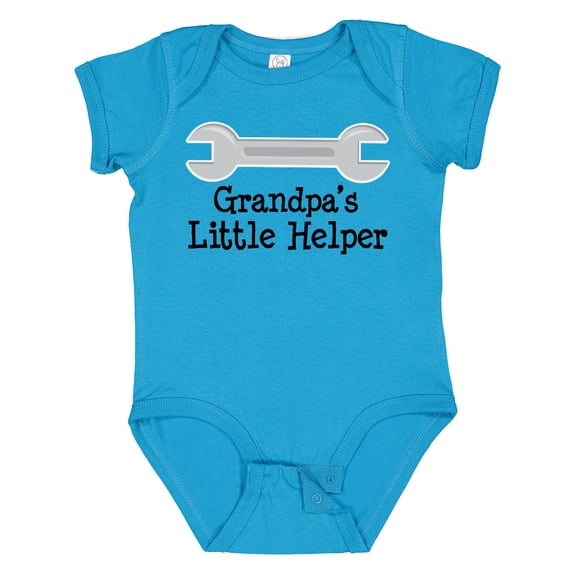 Inktastic Grandpa's Little Helper Boys or Girls Baby Bodysuit